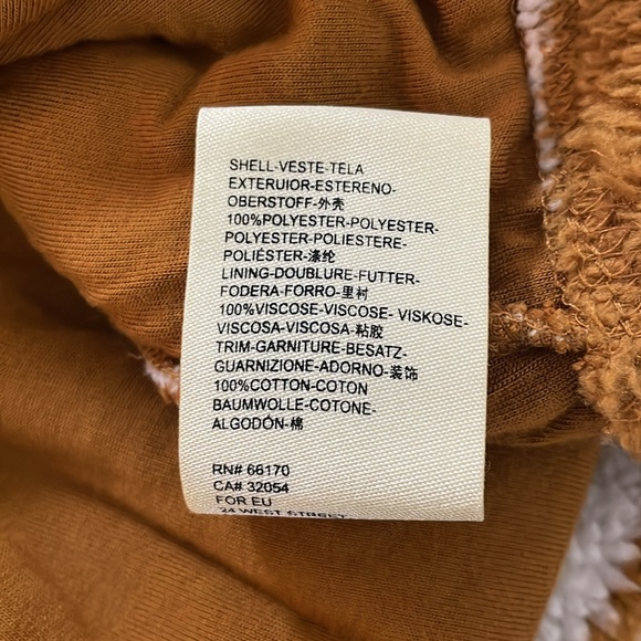 Free People brown and white stripe fuzzy long sleeve sweater size medium - Picture 8 of 9